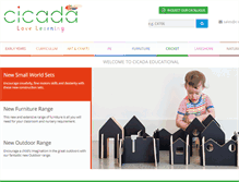 Tablet Screenshot of cicada-education.co.uk